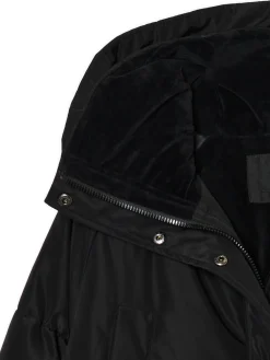 Cropp Kurtki, Płaszcze*pikowany płaszcz z kapturem czarny