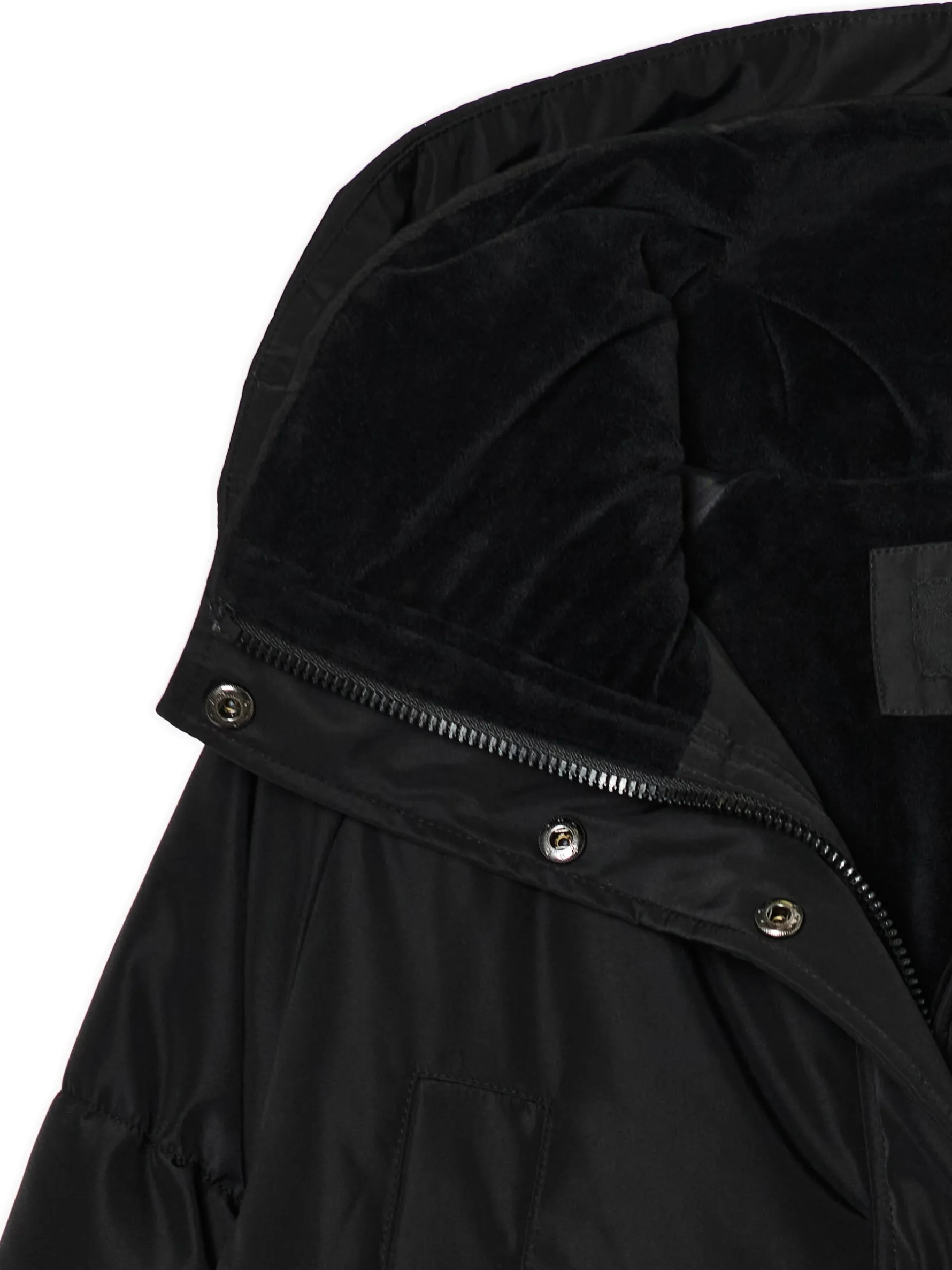 Cropp Kurtki, Płaszcze*pikowany płaszcz z kapturem czarny