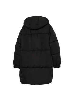 Cropp Kurtki, Płaszcze*pikowany płaszcz z kapturem czarny