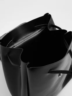 Cropp Torby, Plecaki*plecak worek z imitacji skóry czarny