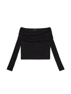 Cropp Swetry*sweter typu carmen czarny