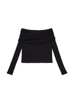 Cropp Swetry*sweter typu carmen czarny