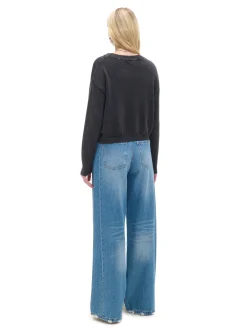 Cropp Swetry*sweter z efektem sprania czarny