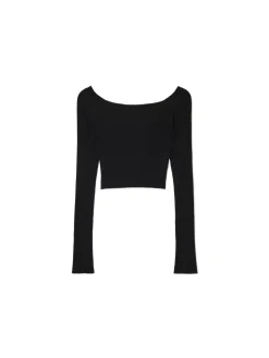 Cropp Swetry*sweter z odkrytymi ramionami czarny