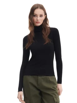 Cropp Swetry*sweter z półgolfem czarny