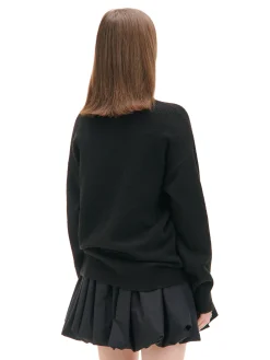 Cropp Swetry*sweter ze agrafką czarny