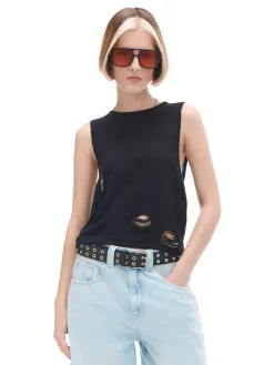 Cropp Swetry*top z dzianiny czarny