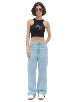 Cropp Koszulki, Topy*top z napisem czarny