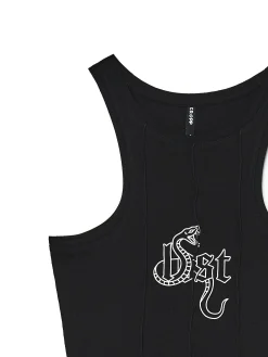 Cropp Koszulki, Topy*top z napisem czarny