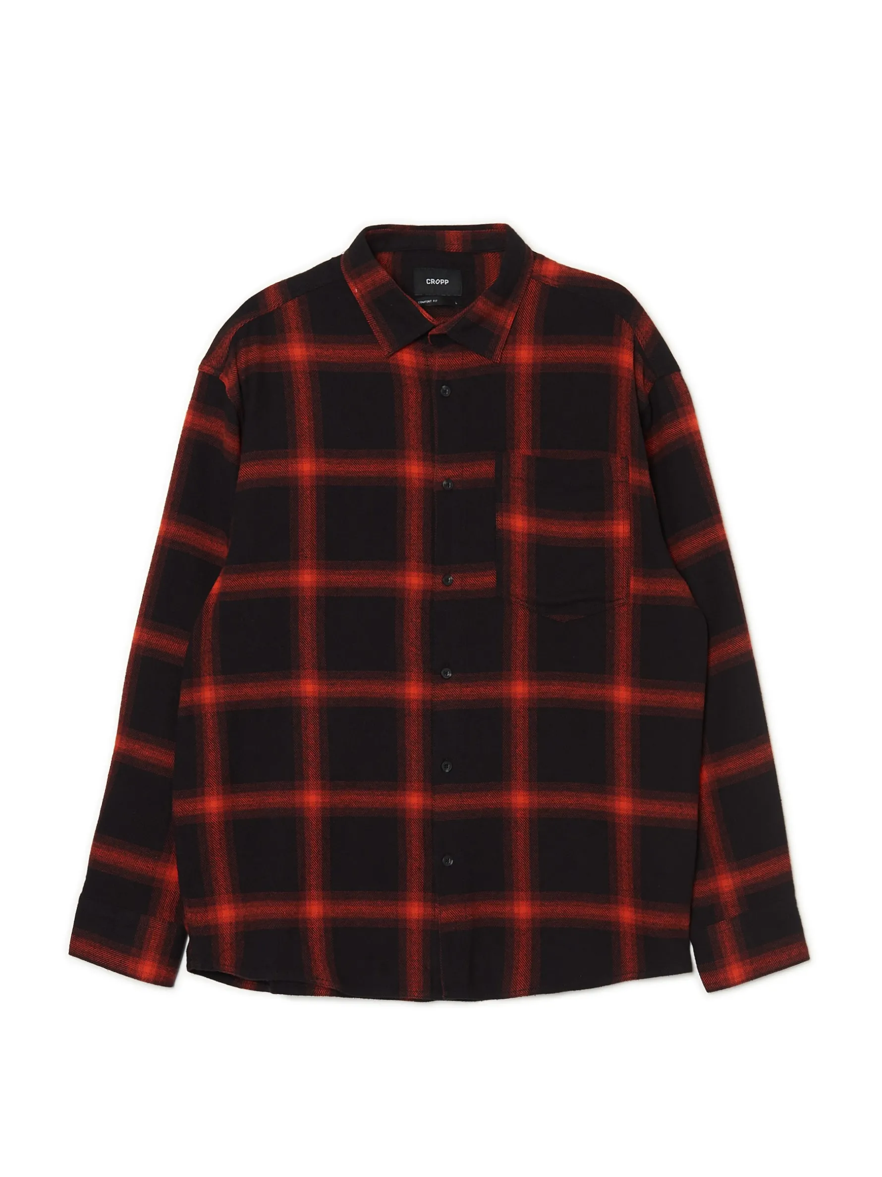 Cropp Koszule*Czerwona flanelowa koszula w kratę czerwony