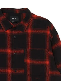 Cropp Koszule*Czerwona flanelowa koszula w kratę czerwony