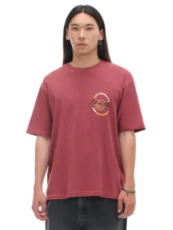 Cropp Koszulki*Czerwona koszulka z nadrukiem czerwony