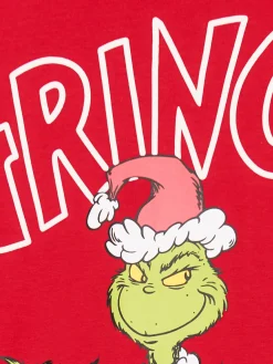 Cropp Ubrania Świąteczne|Koszulki, Topy*Czerwona świąteczna koszulka z Grinchem czerwony