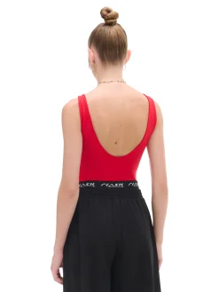 Cropp Koszulki, Topy*Czerwone body czerwony