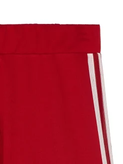 Cropp Spodnie*Czerwone spodnie z lampasami czerwony