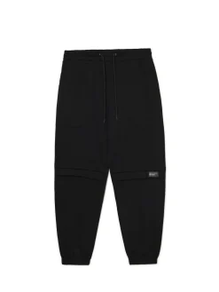 Cropp Spodnie*Dresowe joggery z dużymi kieszeniami czarny