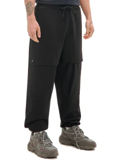 Cropp Spodnie*Dresowe joggery z kieszeniami na napy czarny