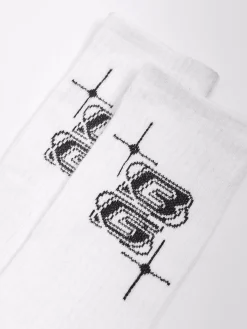 Cropp Skarpetki*Długie białe skarpety Baltic Games biały