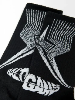 Cropp Skarpetki*Długie czarne skarpety Baltic Games czarny