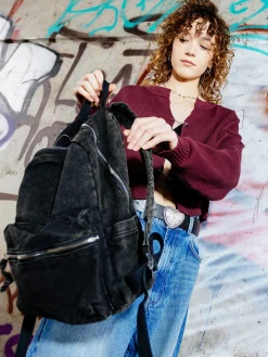 Cropp Torby, Plecaki*Duży jeansowy plecak szary