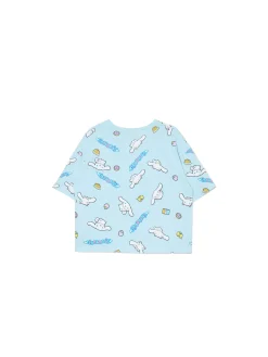 Cropp Piżamy*Dwuczęściowa krótka piżama Cinnamoroll różowy