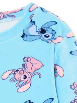 Cropp Piżamy*Dwuczęściowa piżama Stitch i Andzia błękitny