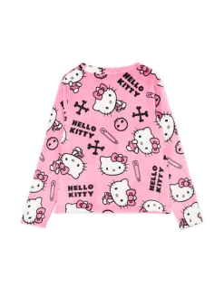 Cropp Cozy|Piżamy*Dwuczęściowa pluszowa piżama Hello Kitty różowy