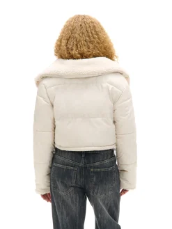 Cropp Kurtki, Płaszcze*Dwustronna beżowa kurtka puffer beżowy