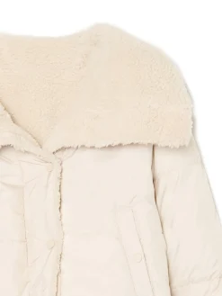 Cropp Kurtki, Płaszcze*Dwustronna beżowa kurtka puffer beżowy
