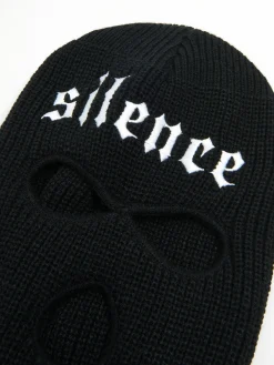 Cropp Czapki*Dzianinowy komin z napisem czarny