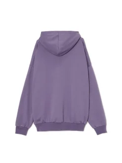 Cropp Bluzy*Fioletowa bluza z kapturem fioletowy