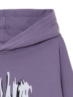 Cropp Bluzy*Fioletowa bluza z kapturem fioletowy