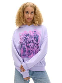 Cropp Unisex|Unisex*Fioletowa bluza z kapturem UNISEX fioletowy