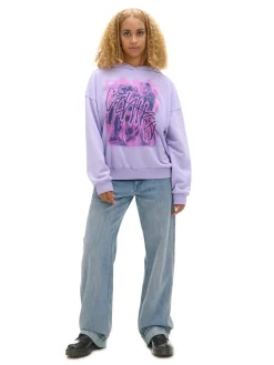 Cropp Unisex|Unisex*Fioletowa bluza z kapturem UNISEX fioletowy