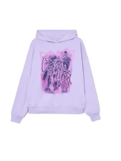 Cropp Unisex|Unisex*Fioletowa bluza z kapturem UNISEX fioletowy