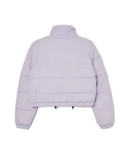 Cropp Kurtki, Płaszcze*Fioletowa kurtka puffer fioletowy