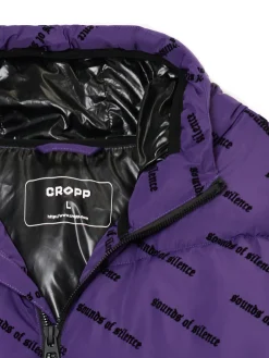 Cropp Kurtki Zimowe|Kurtki, Płaszcze*Fioletowa kurtka puffer z kapturem fioletowy