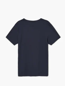 Cropp Koszulki*Gładka granatowa koszulka granatowy