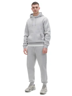 Cropp Spodnie|Sety*Gładkie szare joggery regular jasnyszary