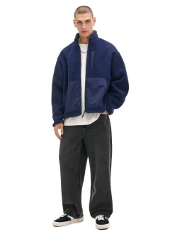 Cropp Bluzy*Granatowa bluza sherpa surowygranatowy