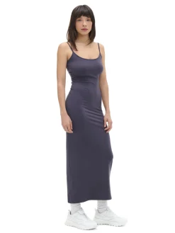 Cropp Sukienki, Kombinezony*Granatowa sukienka maxi szary