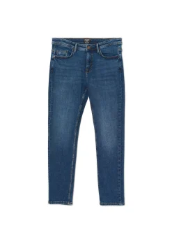 Cropp Jeansy*Granatowe jeansy slim granatowy