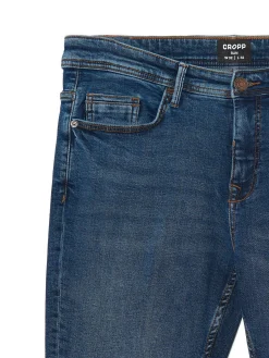 Cropp Jeansy*Granatowe jeansy slim granatowy