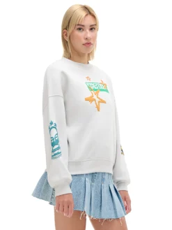 Cropp Unisex|Unisex*Jasna bluza z nadrukami UNISEX jasnyszary