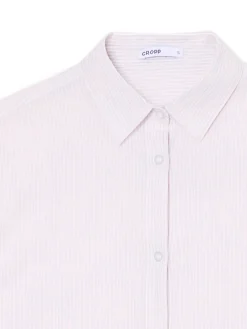 Cropp Koszule, Bluzki|Sety*Jasna koszula w paski beżowy
