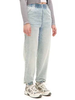 Cropp Jeansy*Jasne jeansowe joggery błękitny