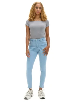 Cropp Jeansy*Jasne jeansy push up PETITE niebieski
