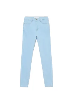 Cropp Jeansy*Jasne jeansy skinny push up niebieski