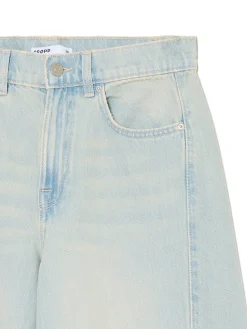 Cropp Jeansy*Jasne jeansy wide leg niebieski