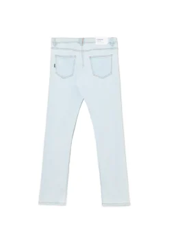 Cropp Jeansy*Jasne jeansy z przetarciami na kolanach niebieski